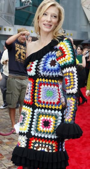 Cate Blanchett on the red carpet for the opening of Screen Worlds.