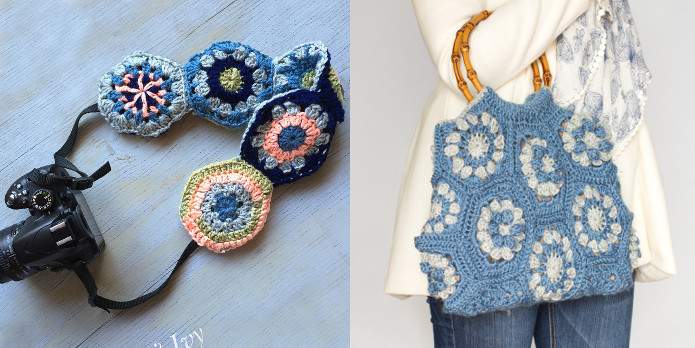 camera-strap-and-bamboo-handled-bag